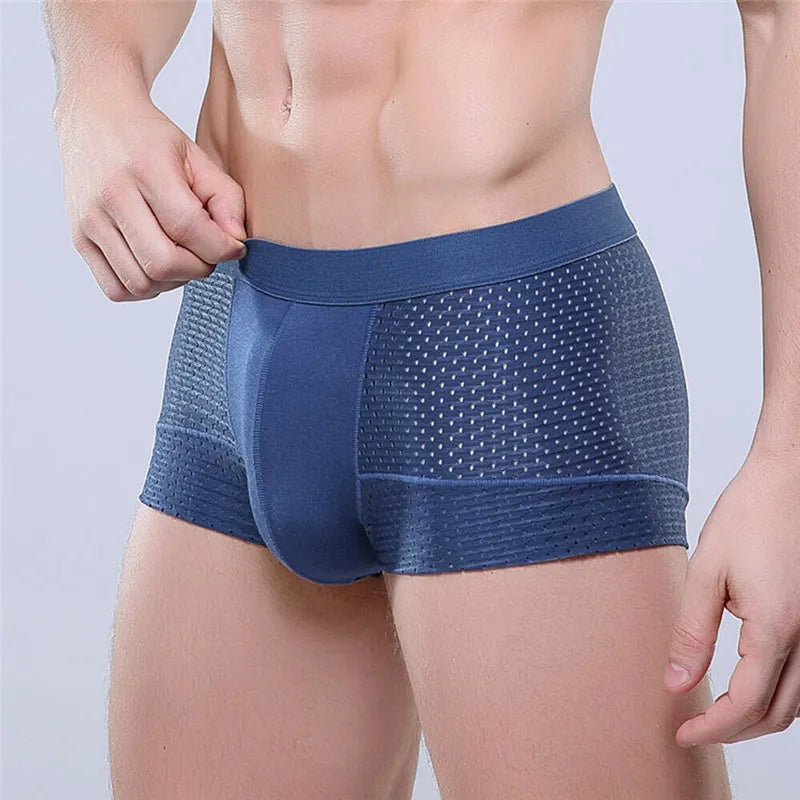 Men Underwear Boxer Shorts Breathable Underpants Modal Bulge Pouch Sexy Comfortable Boxer 4 Colors
